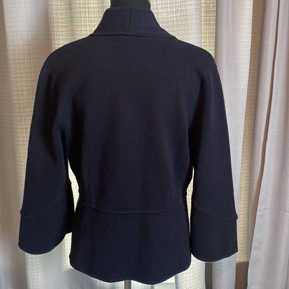 Alfani Sweater Jacket Deep Black sz XL NWT - Picture 6 of 9